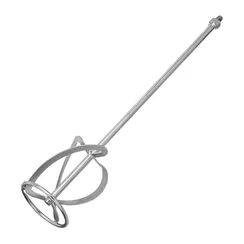 Насадка для миксера, для тяжелых растворов, 120 х 590 мм, оцинкованная, хвостовик резьба М14 Сибртех