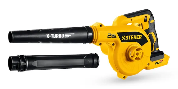 Воздуходувка-пылесос аккумуляторная STEHER 20 В, 200 м3/ч, без АКБ (LMS) (BLB-200)