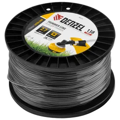 Леска для триммера двухкомпонентная квадрат, 2,7мм х 138м, на DIN катушке EXTRA CORD Denzel