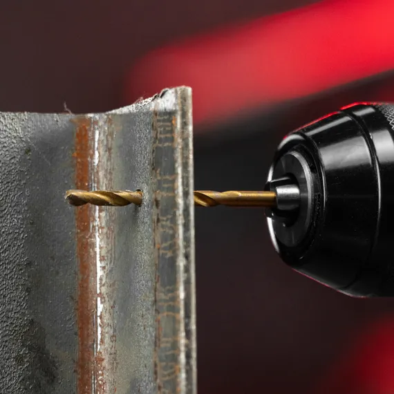 Набор нитридтитан. сверл по металлу, 1.5-6.5 мм (через 0.5 мм+3.2мм 4.8 мм) НSS 13 шт Matrix