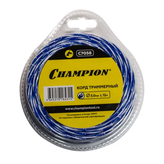 Корд трим.CHAMPION  Sky-cutter  3.0мм*  12м (витой квадрат), C7058