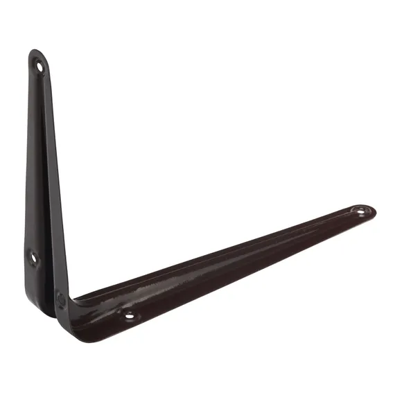 Кронштейн угловой с ребром, 150 х 200 мм, коричневый Сибртех