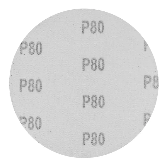 Круг абразивный на ворсовой подложке под "липучку", P 80, 125 мм, 10 шт Сибртех