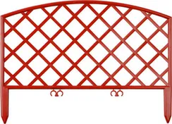 GRINDA Плетень, 24 х 320 см, терракот, 7 секций, декоративный забор (422207-T)