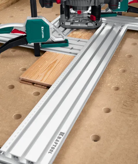 KRAFTOOL KRAFTFLEX MFS-400-700 мм, 4шт, Шаблон фрезерный в комплекте с 2 упорами (32808)