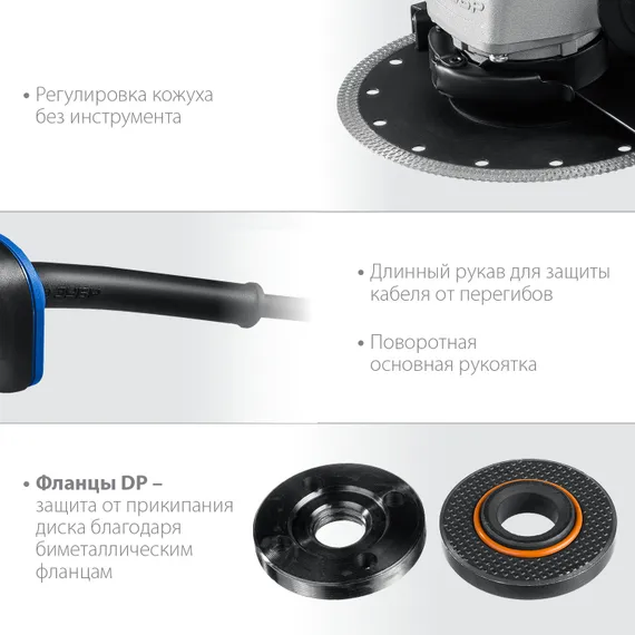 УШМ, (болгарка) электрическая, ЗУБР 2000 Вт, d180 мм, Профессионал (УШМ-П180-2000 п)