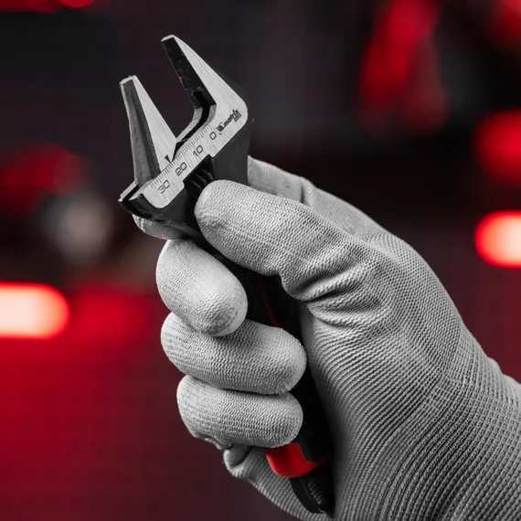 Ключ разводной, тонкие губки, фосфатированный, двухкомпонентная рукоятка, 150 мм, PRO Matrix