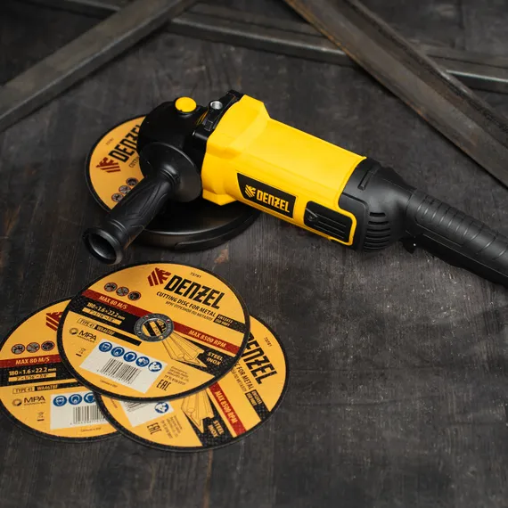 Углошлифовальная машина AGL180-2000, 2000 Вт, 180 мм, 8500 об/мин Denzel