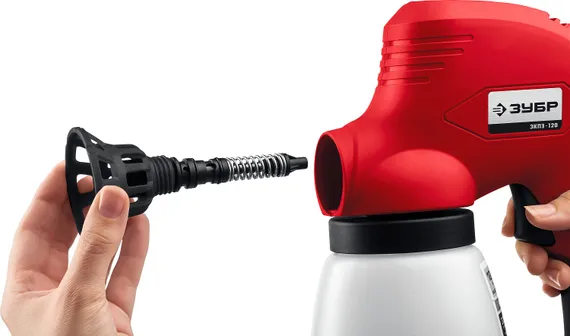 ЗУБР 120 Вт, краскопульт электрический, безвоздушный (ЗКПЭ-120)