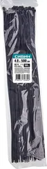 СИБИН ХС-Ч, 4.8 x 500 мм, нейлон РА66, 100 шт, черные, хомуты-стяжки (3788-48-500)
