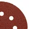 Круг абразивный на ворсовой подложке под "липучку", перфорированный, P 40, 125 мм, 5 шт Matrix