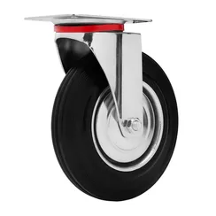 Колесо поворотное D 200 мм, крепление  платформенное Сибртех