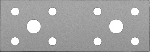 ЗУБР КП-2.5, 100 x 35 x 2.5 мм, цинк, крепежная пластина (31023-100)