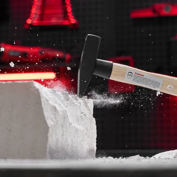 Молоток слесарный, 300 г, квадратный боек, деревянная рукоятка Matrix