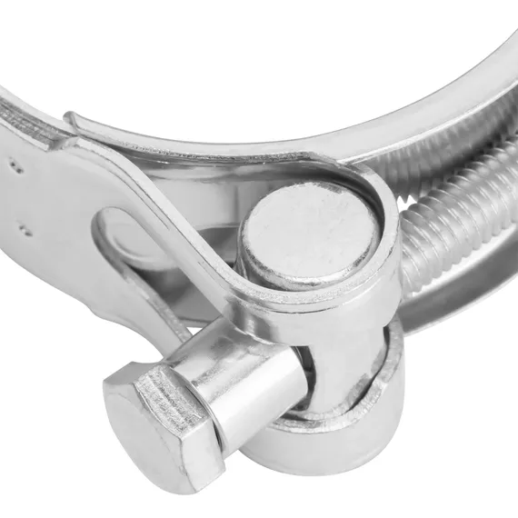 Хомуты металлические, силовые 52-55 мм, ширина 22 мм, шарнирный, W1, 2 шт Сибртех