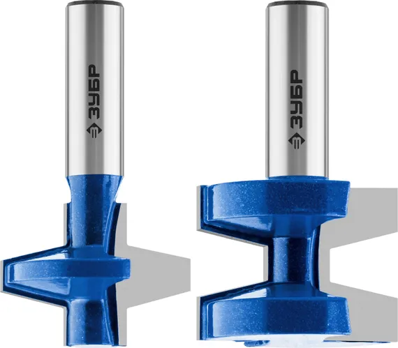 ЗУБР 38.1 x 28.6 мм, хвостовик 12 мм, набор фрез пазо-шиповых, Профессионал (28731-38.1-H2)