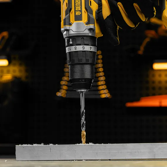 Сверло спиральное по металлу 7,0 x 109мм, Р6М5, Golden Tip, многогранная заточка Denzel