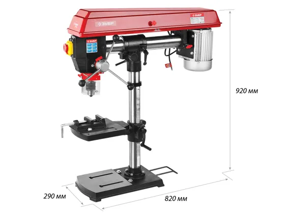 Радиально-сверлильный станок ЗУБР 550 Вт 16 мм (ЗСС-550)