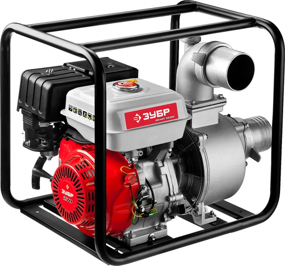 Мотопомпа бензиновая ЗУБР 1600 л/мин (ЗБМП-1600)
