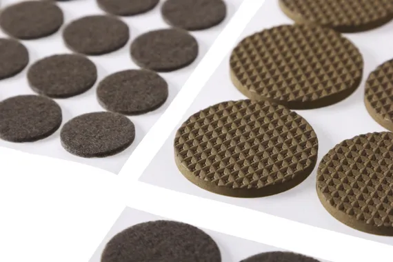 STAYER коричневые, самоклеящиеся, 175 шт, набор мебельных накладок (40916-H175)