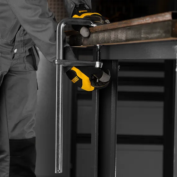 Струбцина F-образная, 80x400мм, кованая Denzel