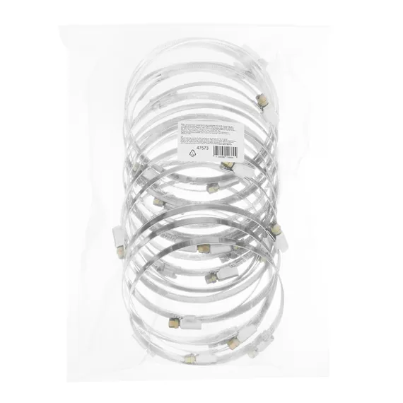 Хомуты металлические, Стандартное болтовое крепление 100-120 мм, 25 штук в упаковке, ширина 9 мм Сибртех