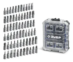 ЗУБР Спец 66 предм., система стыковки Z-БОКС, набор специальных бит, Профессионал (26394-H66)