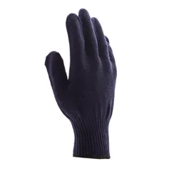 Перчатки трикотажные, акрил, синий, оверлок Сибртех