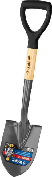 ЗУБР Фаворит-А 210х145х680мм, полотно 1.6мм закалено, дерев. лакир. черенок высш. сорт с рукояткой, автомобильная лопата, Профессионал (4-39504)