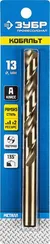 ЗУБР Кобальт, 13.0 х 151 мм, сталь Р6М5К5, класс А, сверло по металлу, Профессионал (29626-13)