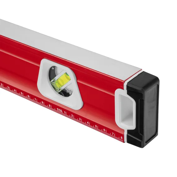 Уровень алюминиевый, магнит, фрезерованный, 3 глазка (1 зеркальный) двухкомпонентные рукоятки, 1200 мм Matrix