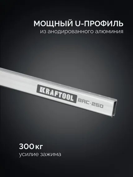 KRAFTOOL BRC-250, 2540/48 мм, высокоточная струбцина-вайма (32313-250)