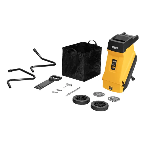 Измельчитель садовый электрический ECS-2500, 2500 Вт, 45 мм Denzel