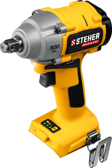 Бесщеточный гайковерт, STEHER V1, 20 В, 300 Н·м, без АКБ, (CWB-300)