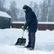 Лопата для уборки снега пластиковая, 360 х 405 х 1550 мм, деревянный черенок 1 сорт, Россия, Сибртех