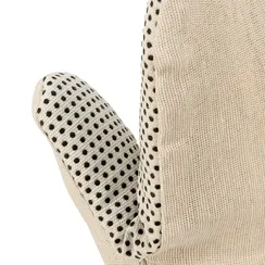 Рукавицы антивибрационные с упругодемпфирующей прокладкой с ПВХ точкой, 2 размер Сибртех