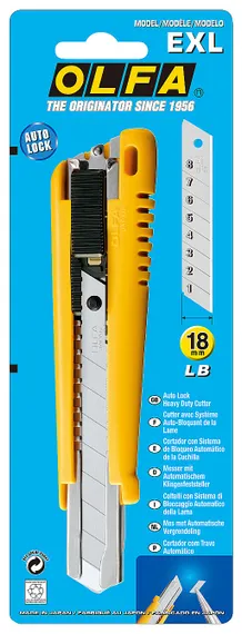 OLFA с выдвижным лезвием 18 мм, нож (OL-EXL)