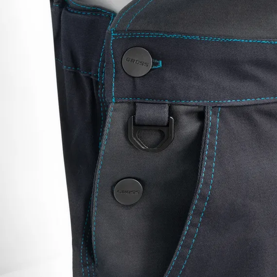 Полукомбинезон профессиональный рабочий, 97% хлопок 3% спандекс, M Gross