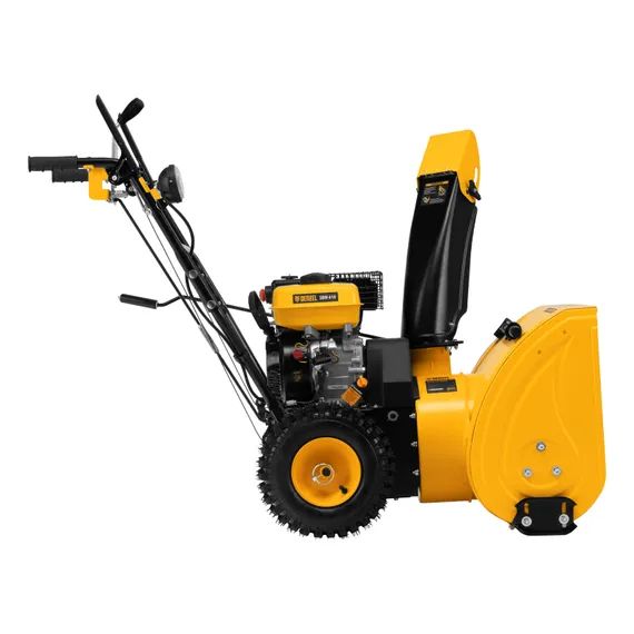 Бензиновая снегоуборочная машина SBM 610, 212 cc, ручной старт, фара Denzel
