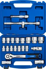 ЗУБР А-22, 22 предм., (1/2″), универсальный набор инструмента, Профессионал (27632-H22)