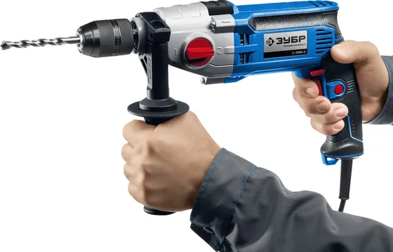 Безударная дрель, ЗУБР 900 Вт, 13 мм, 2-скоростная, мет. корпус, Профессионал (Д-П900-2)