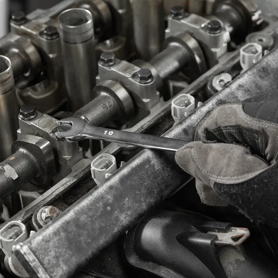 Набор ключей комбинированных 6-17 мм, 6 шт., CrV, матовый хром Stels