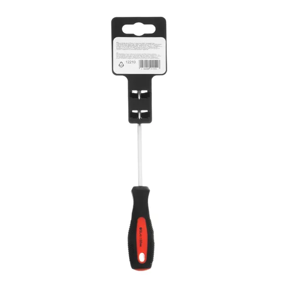 Отвертка Anti-Slip, SL4 х 100 мм, CrV, двухкомпонентная рукоятка Matrix