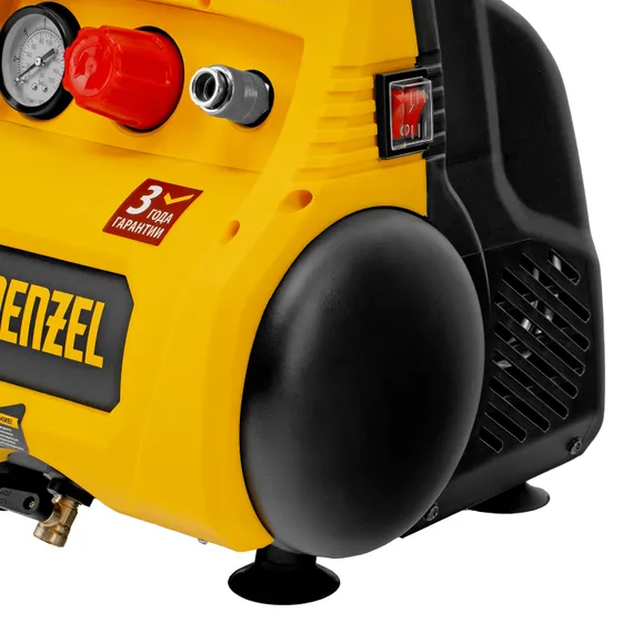 Компрессор воздушный безмасляный РС 1/6-180,1, 1 кВт, 180 л/мин, 6 л Denzel