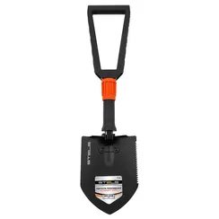 Лопата походная, 150х205х253 - 590 мм, пластик. рукоятка, складная в чехле, Stels