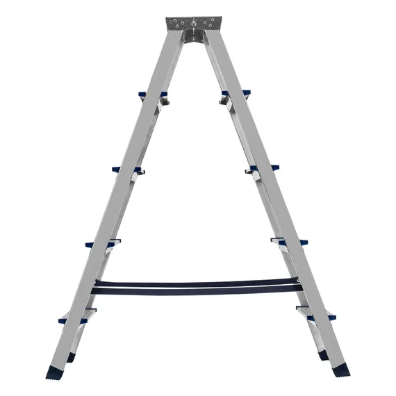 Стремянка двусторонняя 5 ступеней, алюминиевая, Сибртех