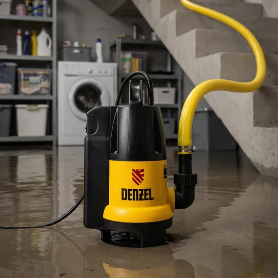 Дренажный насос DP800A, 800 Вт, подъем 5 м, 13000 л/ч Denzel