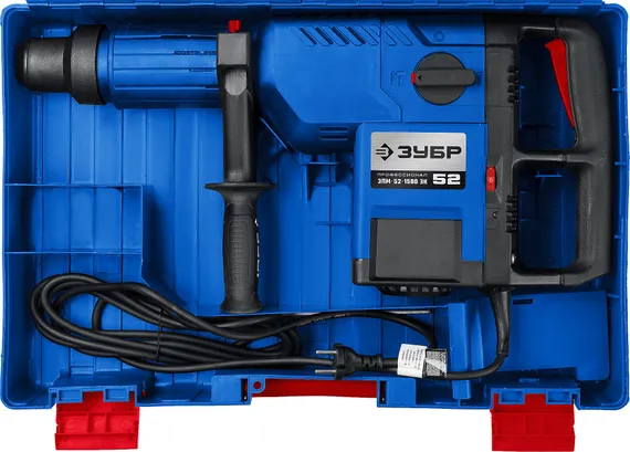 Перфоратор электрический SDS-Max, ЗУБР 52 мм, 1500 Вт, Профессионал (ЗПМ-52-1500 ЭК)