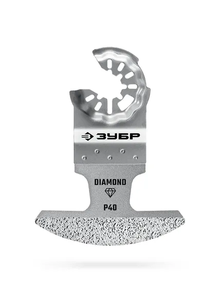 ЗУБР DIAMOND 70x2.0 мм полотно с алмазным зерном Р40: керамика, мрамор, стекло, кирпич, StarQuick (15585-70-2.0)