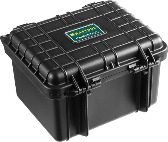 KRAFTOOL PANZER-10, 270 х 240 х 170 мм, (10″), IP55, ударопрочный пластиковый ящик (38251-10)